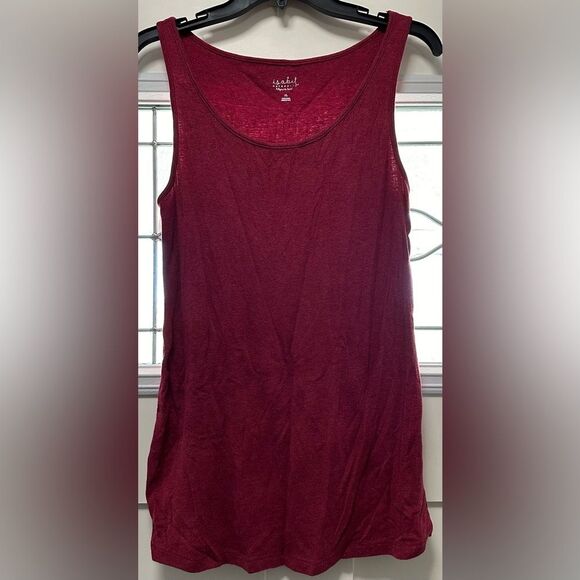 Isabel Maternity Tank Top. Heather Red. (503) - Picture 1 of 4